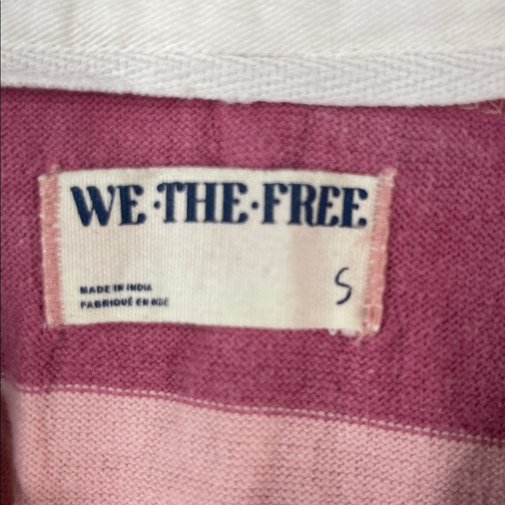 Free People Aster Stripe Tee in Farm Combo Size Small - Picture 5 of 7
